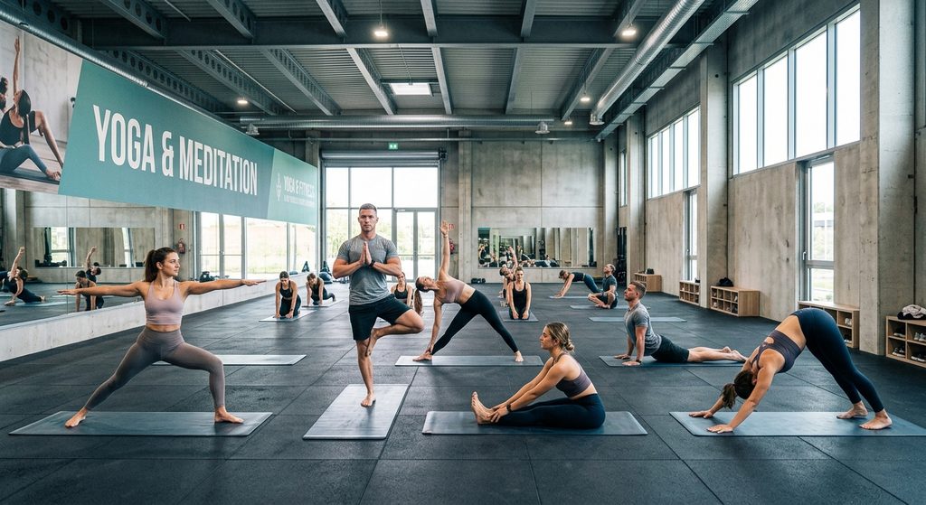 Lezione di Yoga guidata da Laura Buscemi nella palestra dell'ASD Majorana Cascino a Piazza Armerina